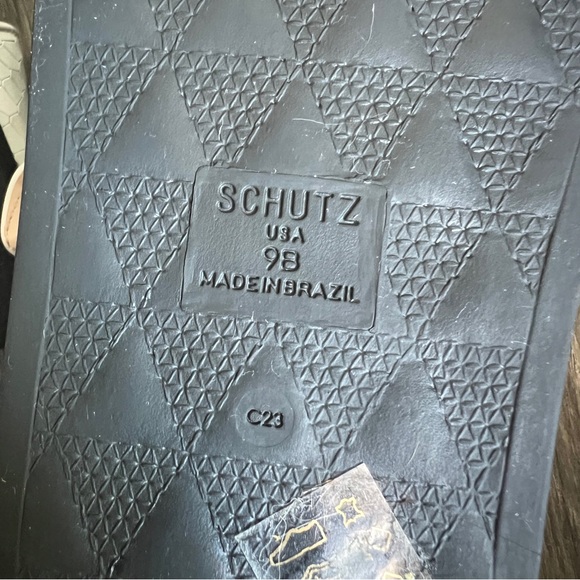 SCHUTZ Arial Sandals w/Rhinestone Buckles Size 9 - Picture 5 of 9